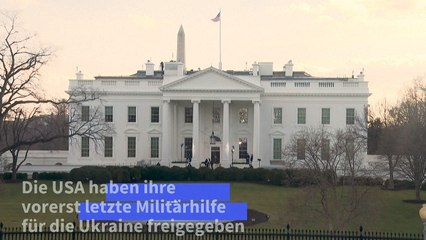 USA geben ihre vorerst letzte Ukraine-Hilfe frei