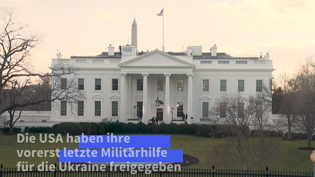 USA geben ihre vorerst letzte Ukraine-Hilfe frei