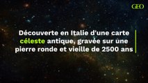 Italie : découverte d'une carte céleste antique, gravée sur une pierre ronde et vieille de 2500 ans
