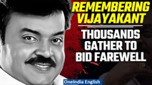 Farewell Captain: Thousands Gather and Pay tribute to actor and politician Vijayakant| Oneindia
