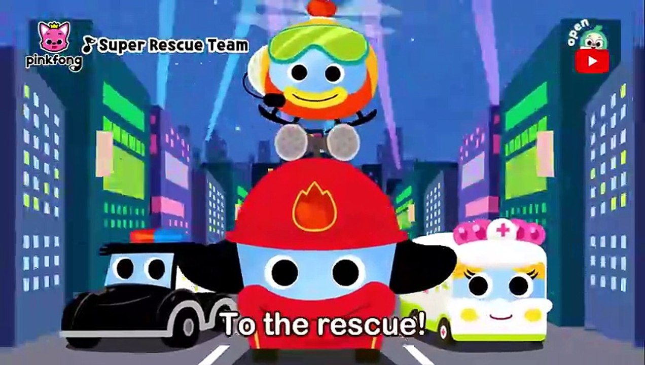 The Super Rescue Team Car Story Time Car Cartoon Pinkfong Stories for