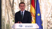 Feijóo alerta de que España pierde un partido de Estado porque el PSOE da Pamplona a Bildu