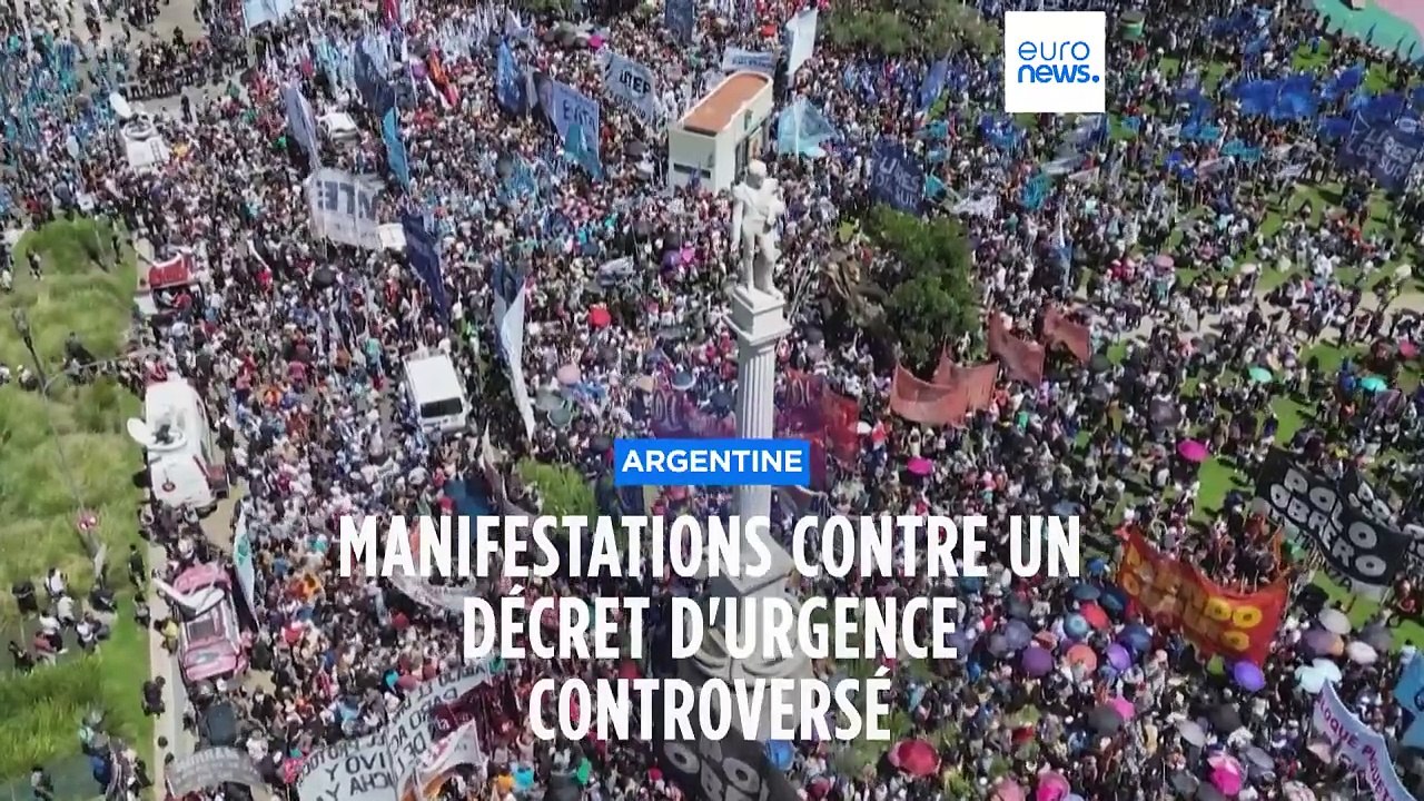 Argentine : recours et manifestation contre le "méga-décret" du président Javier Milei
