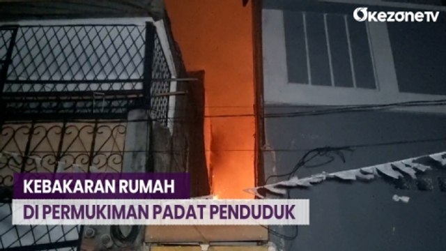 Kebakaran Ludeskan 5 Rumah di Permukiman Padat Penduduk Tambora Jakbar
