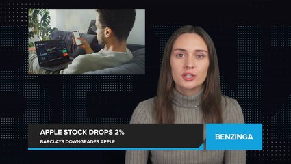 Apple's Stock Slips as Barclays Downgrades Stock To 'Underweight' And Trims Price Target