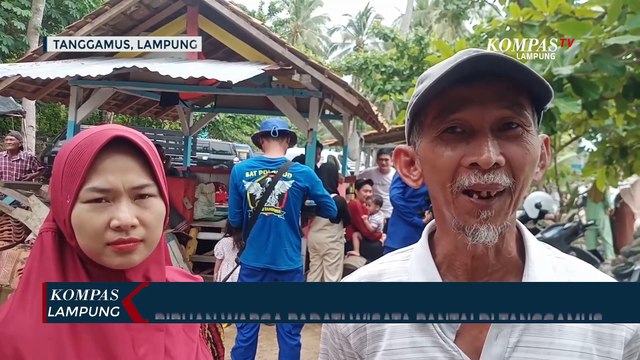 Ribuan Warga Padati Pantai di Kab. Tanggamus Lampung