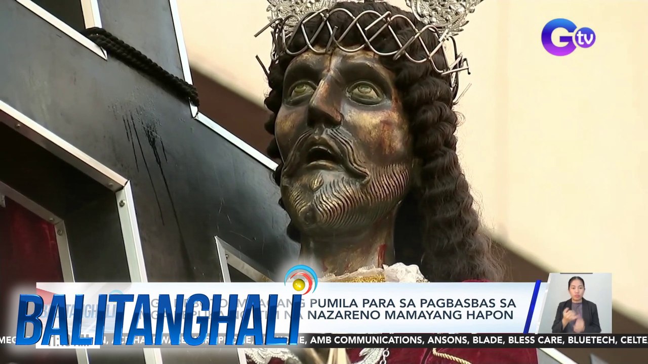Mga deboto, maagang pumila para sa pagbasbas sa mga replika ng Itim na Nazareno mamayang hapon | BT