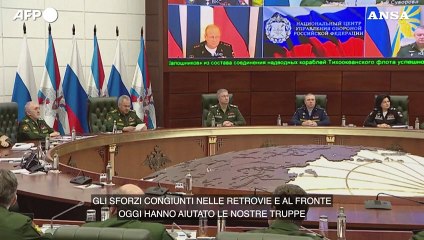 Ucraina, Shoigu: "Raggiunto obiettivo del 2023 di bloccare la controffensiva"