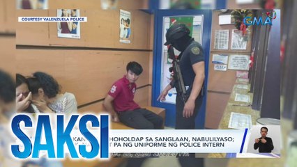 Tangkang panghoholdap sa sanglaan, nabulilyaso; suspek, nagsuot pa ng uniporme ng police intern | Saksi