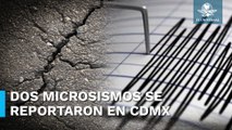 ¡Dos más! Microsismos sacuden CDMX, uno en Álvaro Obregón y otro en Magdalena Contreras