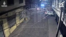 Cámaras del 911 captan colisión de motocicletas en Comayagüela