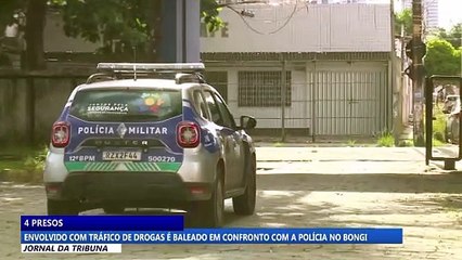 Envolvido com tráfico de drogas é baleado em confronto com a polícia em Bongi