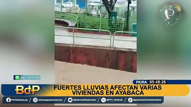 Piura: intensas lluvias afectan casas en la provincia de Ayabaca