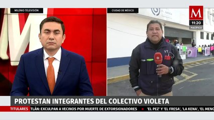 Colectivo protesta en la Fiscalía de CdMx por caso de abuso sexual