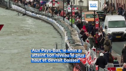 Le niveau des cours d'eau resté élevé en Europe