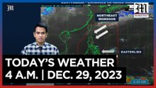 Today's Weather, 4 A.M. | Dec. 29, 2023