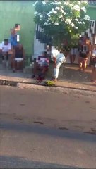 homem ferido depois de ser baleado