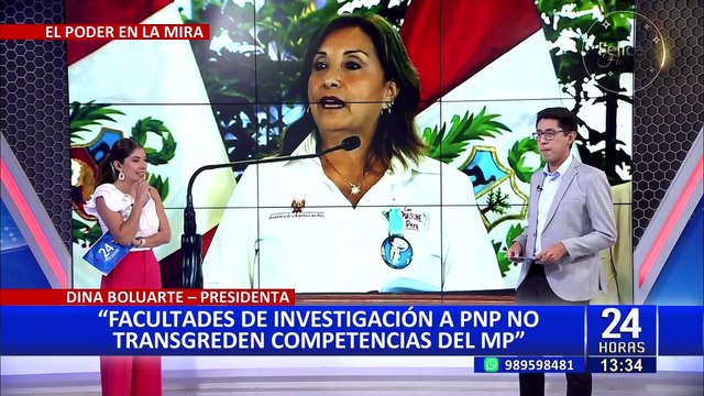 Dina Boluarte: Facultades de investigación a la PNP no transgreden las competencias del MP
