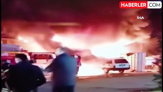 Sanayi sitesinde oksijen tüpü patladı: 2 iş yeri zarar gördü