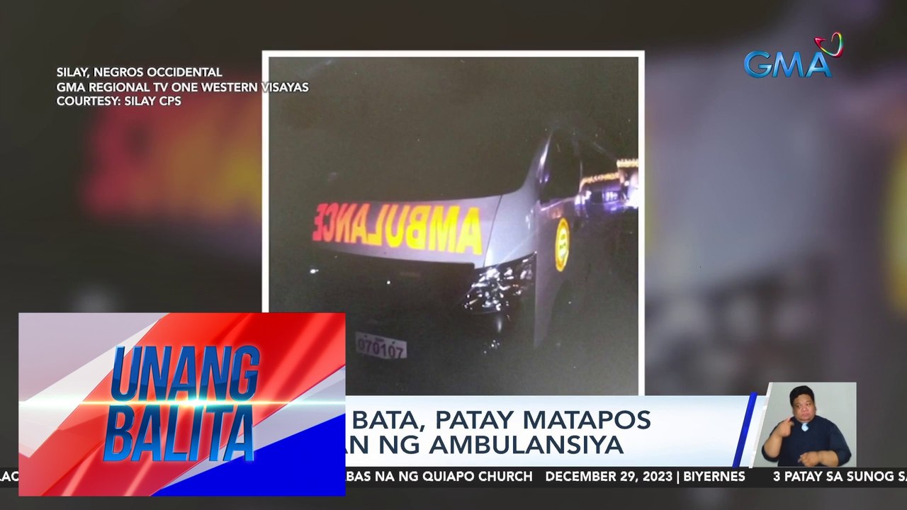 8-anyos na bata, patay matapos masagasaan ng ambulansya | UB