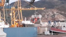 Cargamento De Contenedores, Puerto De Cartagena, 9-3-2021.