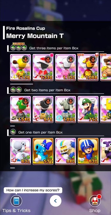 Mario Kart Tour: Holiday Tour: Fire Rosalina Cup