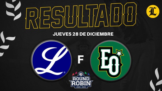 Resumen Tigres del Licey vs Estrellas orientales | 28 dic 2023 | Round Robin Lidom