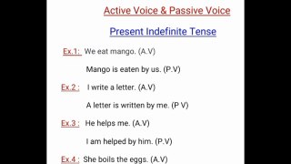 Present Perfect Active and passive voice | english grammar | active and passive | specific English