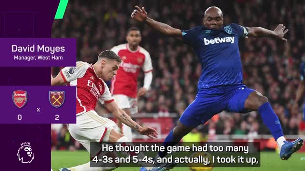 Moyes channels Simeone in West Ham win at Arsenal