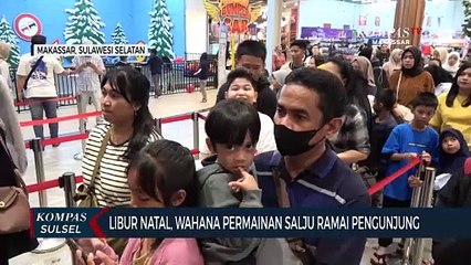 Libur Natal, Wahana Permainan Salju Ramai Pengunjung