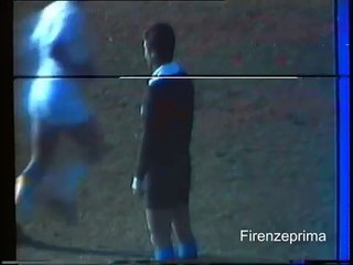 Teletoscana 1   Fiorentina Milan Immagini arbitro Gianfranco Menegali.  1977