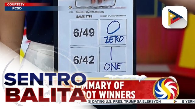 Isa nating kababayan, lucky winner ng higit P43-M na jackpot prize ng Lotto 6/42