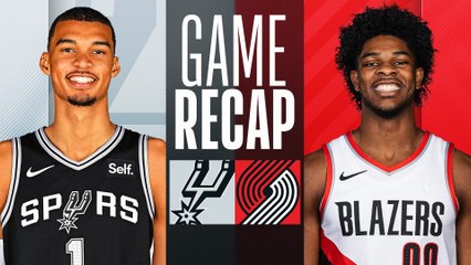 Game Recap: Spurs 118, Trail Blazers 105