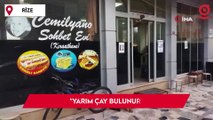 Çay parasını ödemeyen müşteriye ilginç çözüm: 