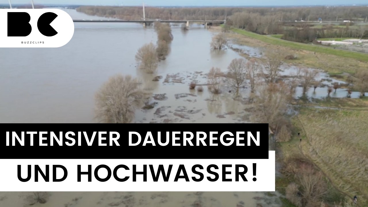 Wetterdienst: Intensiver Dauerregen und Hochwasser!