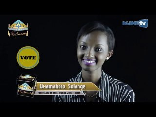 Uwamahoro Solange for Miss Rwanda 2016