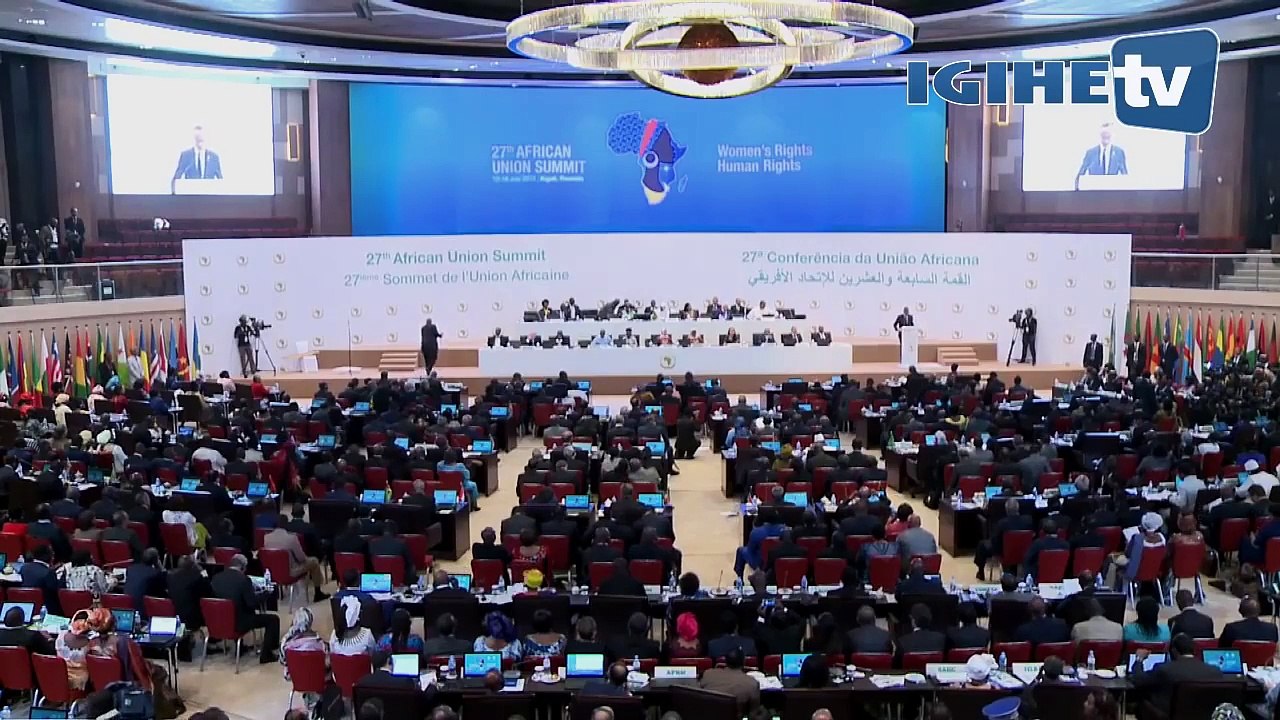 Key remarks of President Kagame at the opening of 27th AU Summit / 17th July 2016