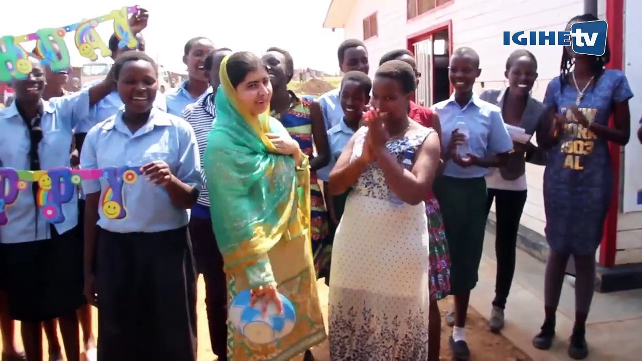 Nobel Winner Malala Visits Rwanda's Mahama refugee camp