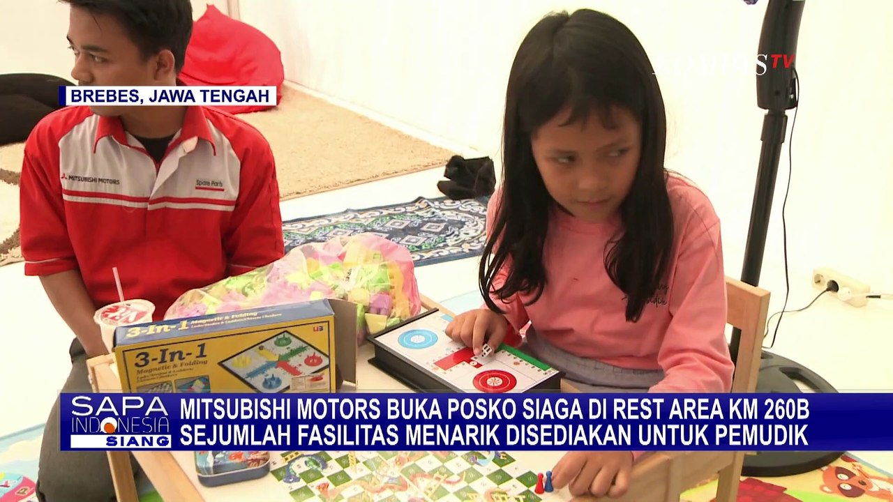 Mitsubishi Motors Buka Posko Siaga di Rest Area KM 260B, Sediakan Kursi Pijat Hingga Area Bermain
