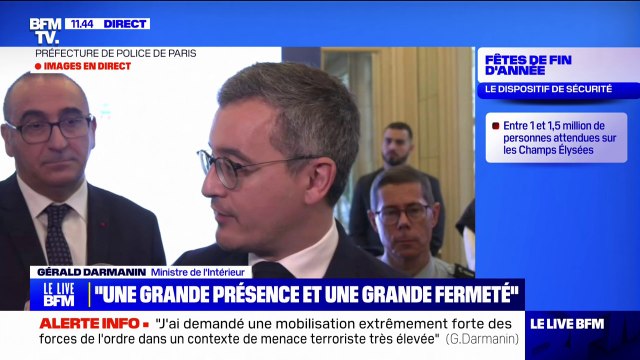 Hélicoptères, drones...Gérald Darmanin affirme que beaucoup de moyens aériens seront déployés le 31 décembre