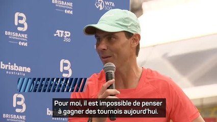 Brisbane - Nadal : “Le simple fait d'être ici est une victoire”