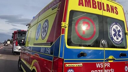 Karambol w Żurawicy pod Przemyślem. Zderzyły się trzy samochody, są ranni