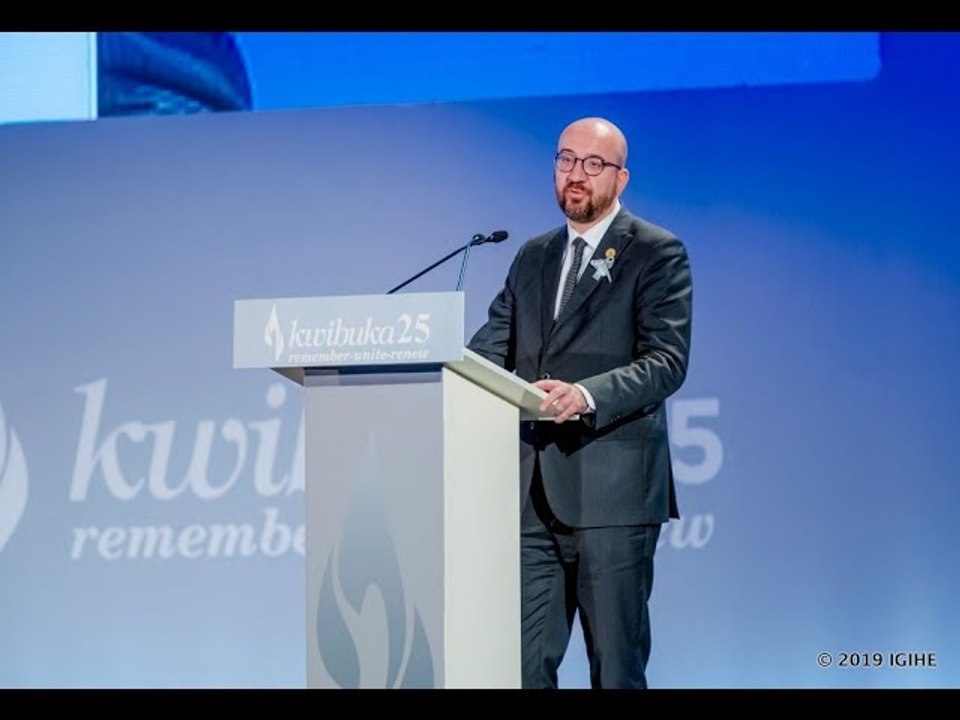 Le Premier Ministre, Charles Michel exprime le soutien de Belgique lors du #Kwibuka25