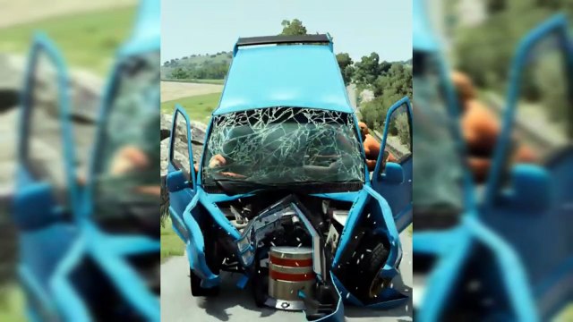 beamng drive Realistic Highway Crashes