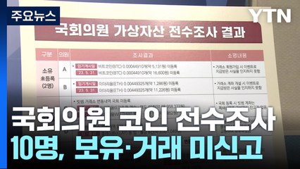 "3년간 국회의원 코인 거래액 600억대...90%는 김남국" / YTN