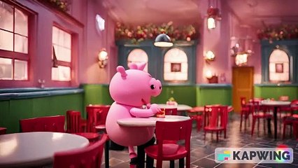 I asked AI to make a Peppa Pig restaurant commercial (No Audio)