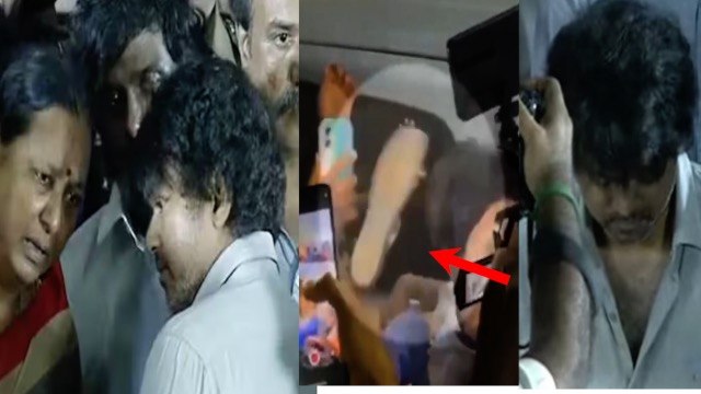 Captain Vijayakanth Funeral में Thalapathy Vijay पर Slipper Throw Video, Angry Reaction