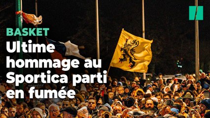 À Gravelines, devant le Sportica ravagé par l’incendie, un dernier rassemblement des supporters