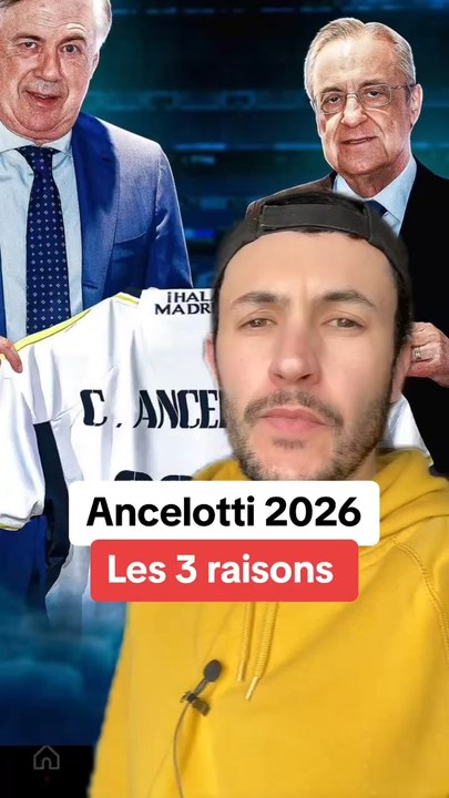  Ancelotti prolonge au Real Madrid jusqu’en 2026 ! Voici les 3 raisons principales de ce choix  #realmadrid #ancelotti #bellingham #florentinoperez