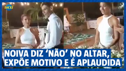 Noiva diz "não", expõe motivo no altar e é aplaudida